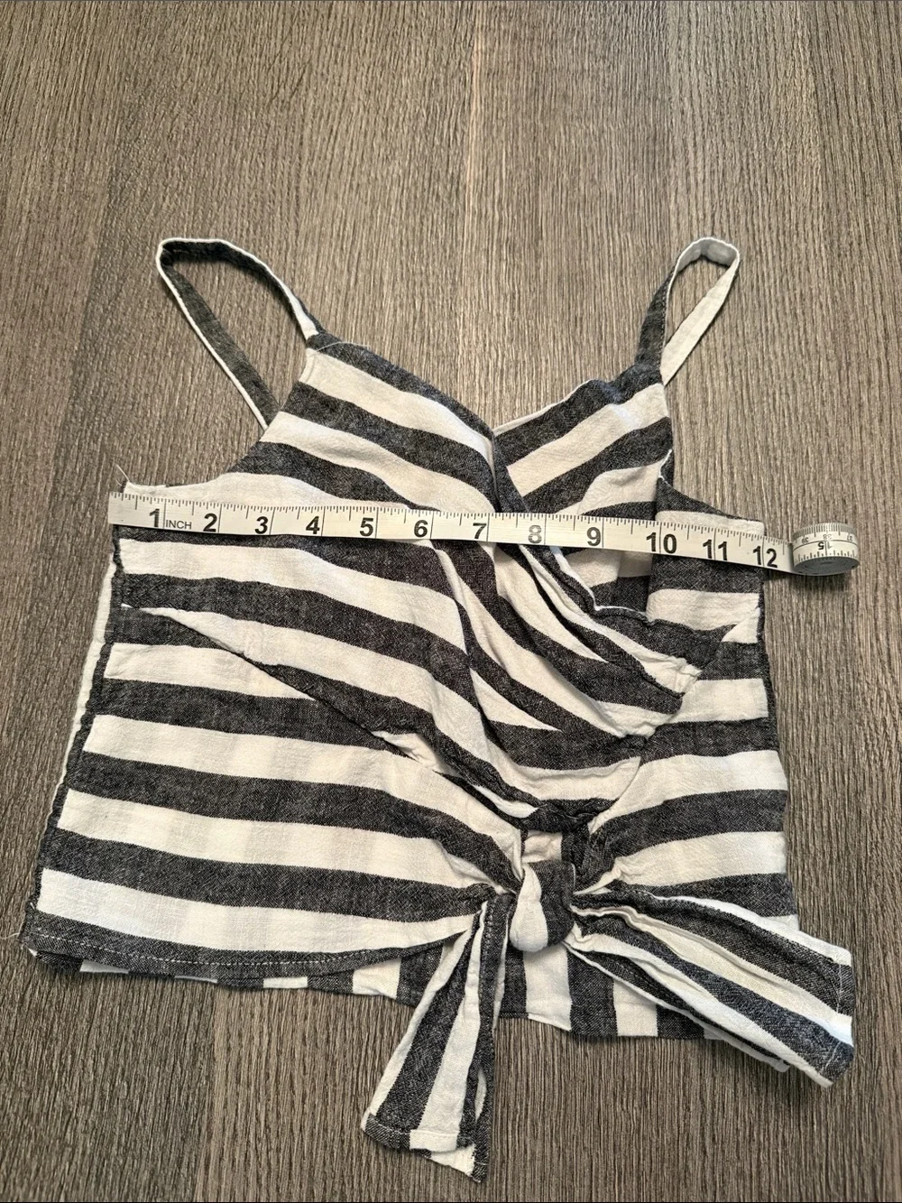Habitual Black & White Striped Tank Top and Shorts Set